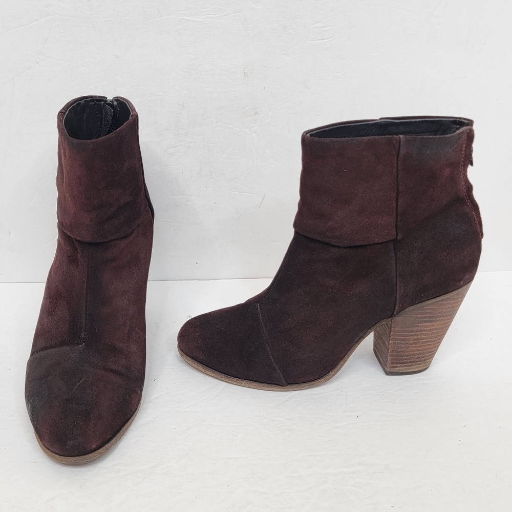 Rag and Bone Women's Dark Brown Suede Boot Size US 9 EU 39
